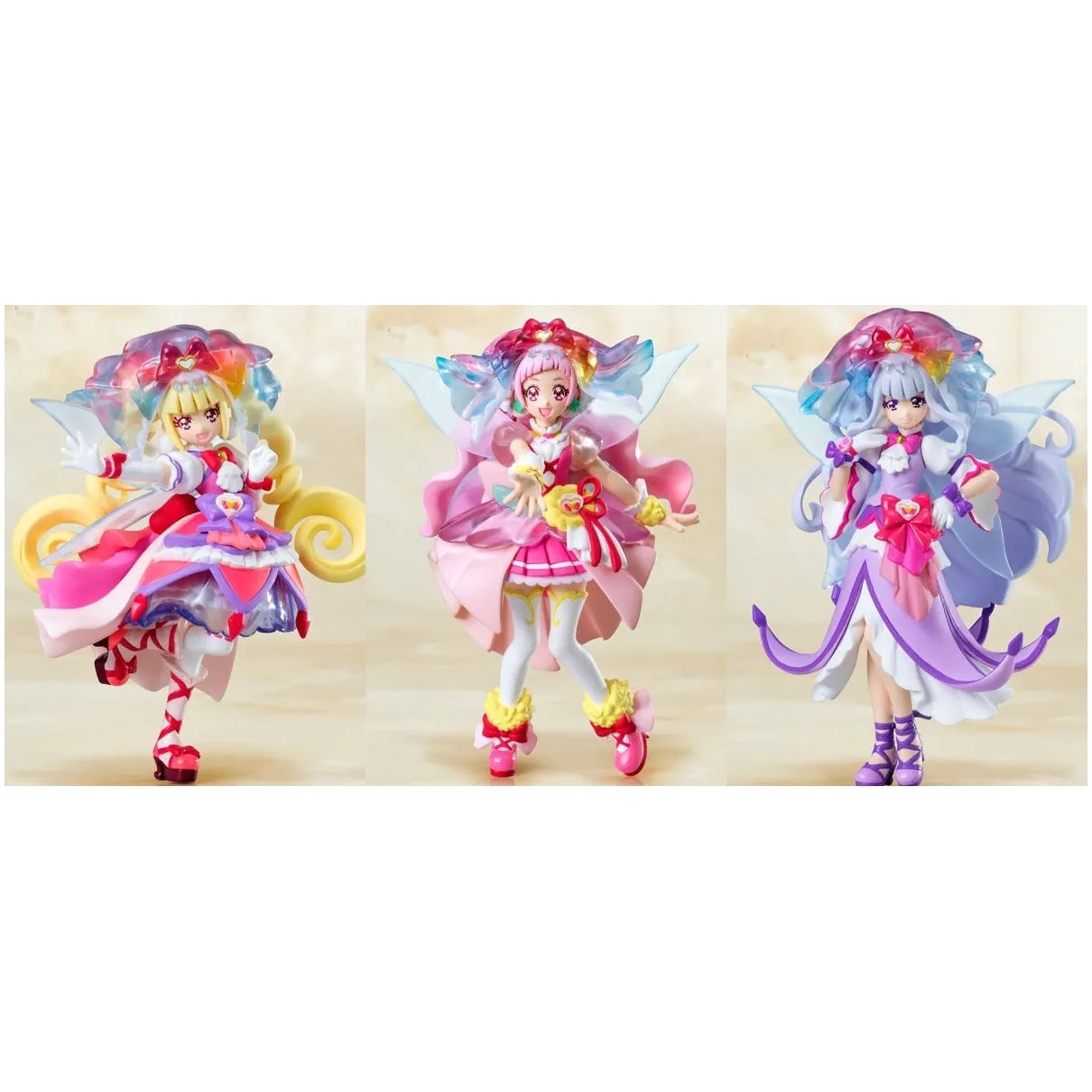 HUGっとプリキュア キューティーフィギュア キュアエール キュアマシェリ キュアアムール マザーハートスタイル